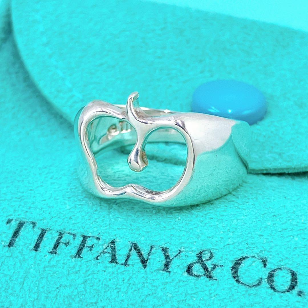 極美品希少 オールドティファニー アップル リング 9号 シルバー925