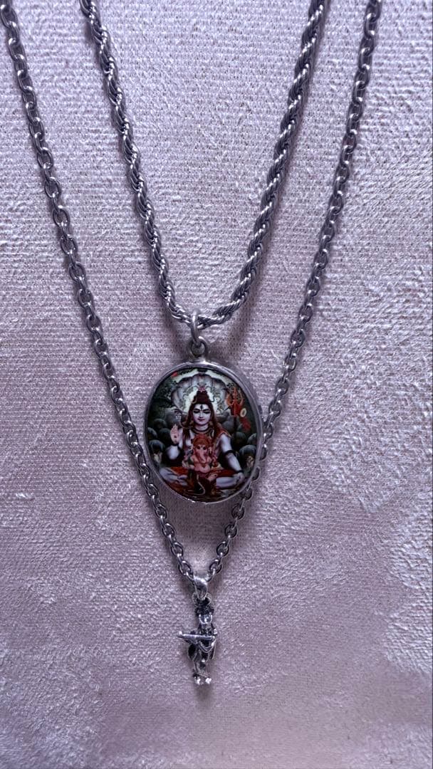 藤井風ネックレスセットOMペンダント シヴァ神&クリシュナ神 藤井風ネックレス