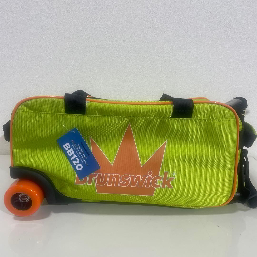 Brunswick BB120 ボウリング用バッグ ライムグリーン BB120 DOUBLE TOUR ROLLER BAG | ボウリングのことならサンブリッジ