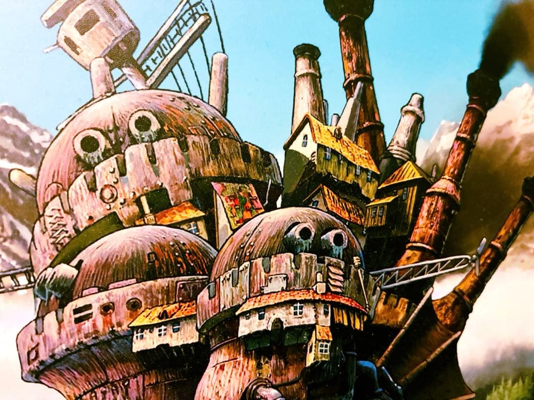 スタジオジブリ公式 ハウルの動く城 木製　壁掛けアートパネル インテリア