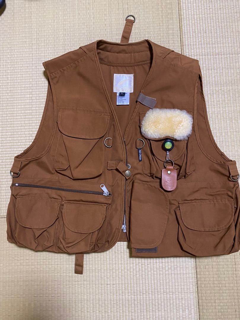 RED CREEK フライフィッシングベスト L ブラウン おまけ付き - メルカリ