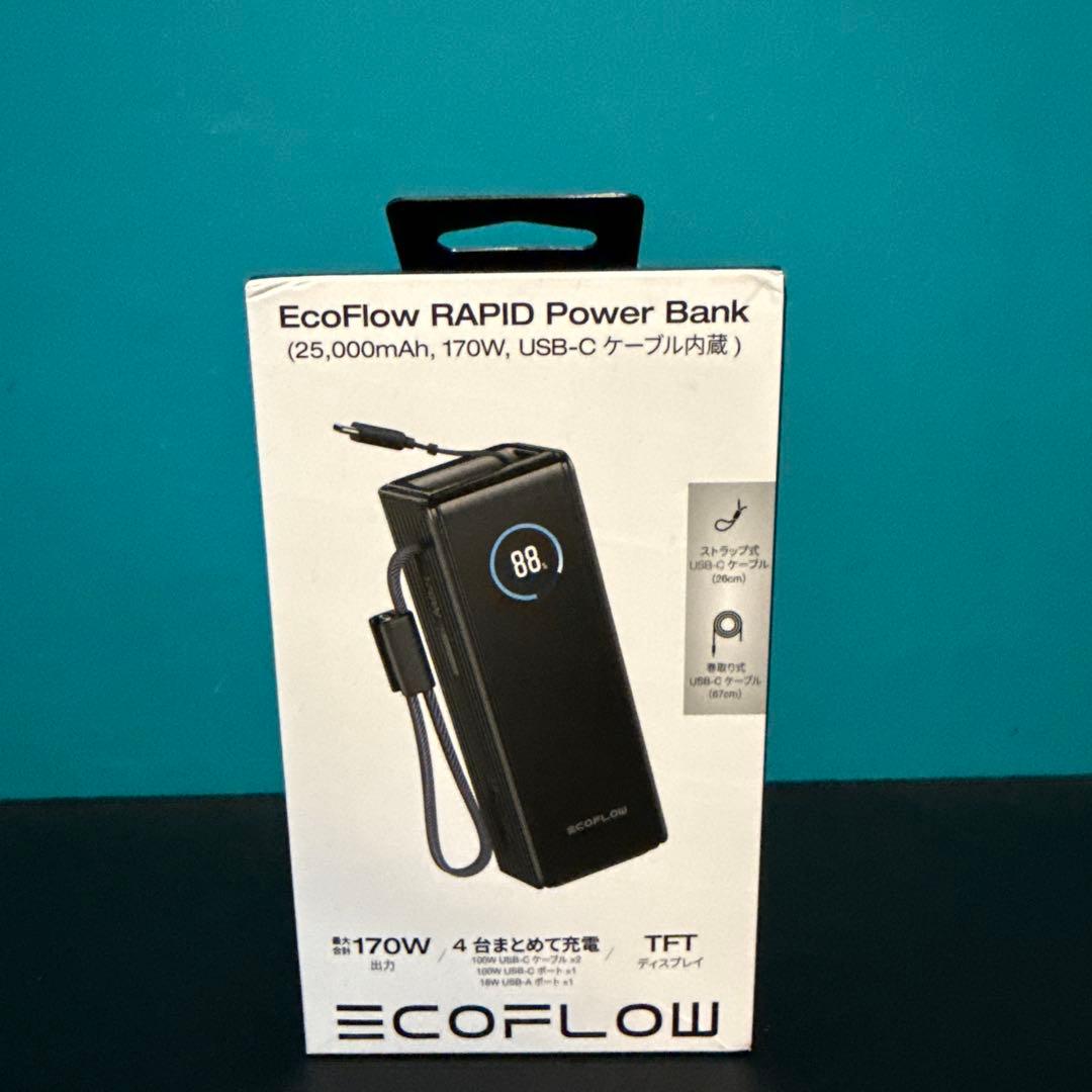 スマホアクセサリー EcoFlow RAPID Power Bank 25,000mAh 170W EcoFlow RAPID Power Bank（25,000mAh, 170W）|EcoFlow Japan