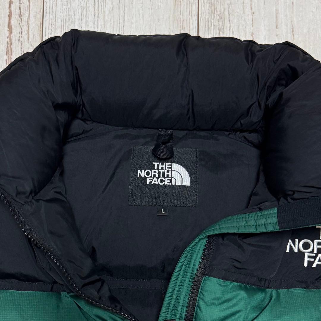極美品 ザノースフェイス ヌプシ アウター グリーン NDW9235 ダウン L