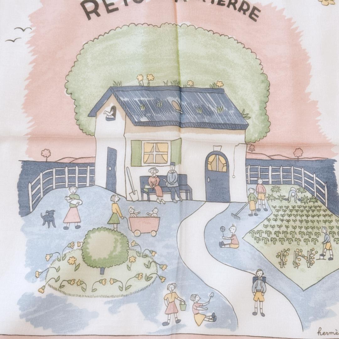 HERMES スカーフ カレ45 ガヴロッシュ 故郷に帰る シルク100% - メルカリ