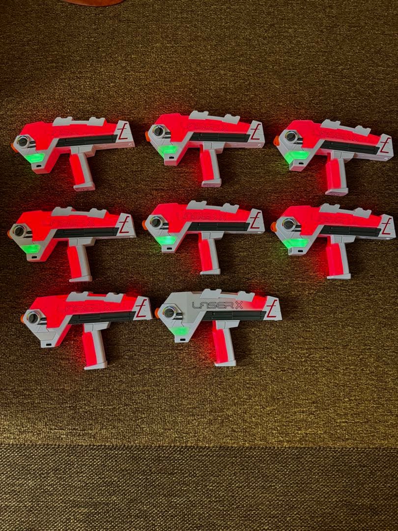 Laser X 8個セット レーザーブラスター シューティング ガン