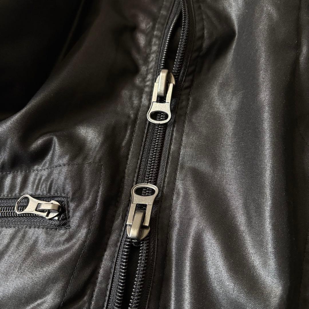 y2k opium ナイロンライダースジャケット パンク ギミック 平成 00s