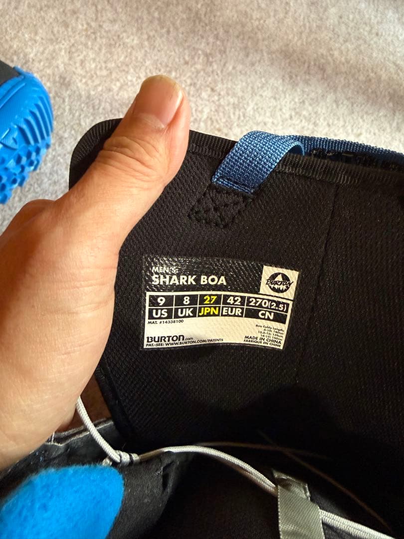 BURTON SHARK BOA スノーボードブーツ 27.0cm