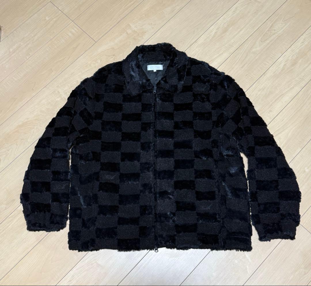 完売品Kith Lloyd Faux Fur Coaches Jacket XL - メルカリ