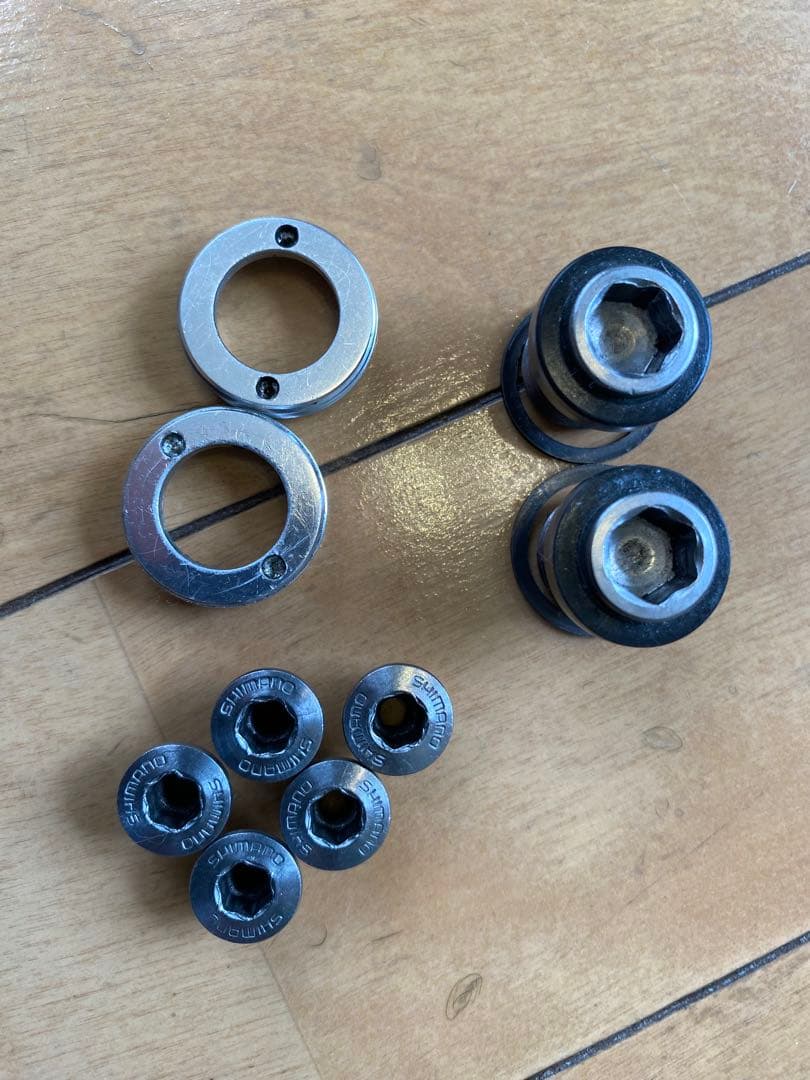 njs Dura-Ace 165mm 👢 ピストクランクセット BB.チェーンリング