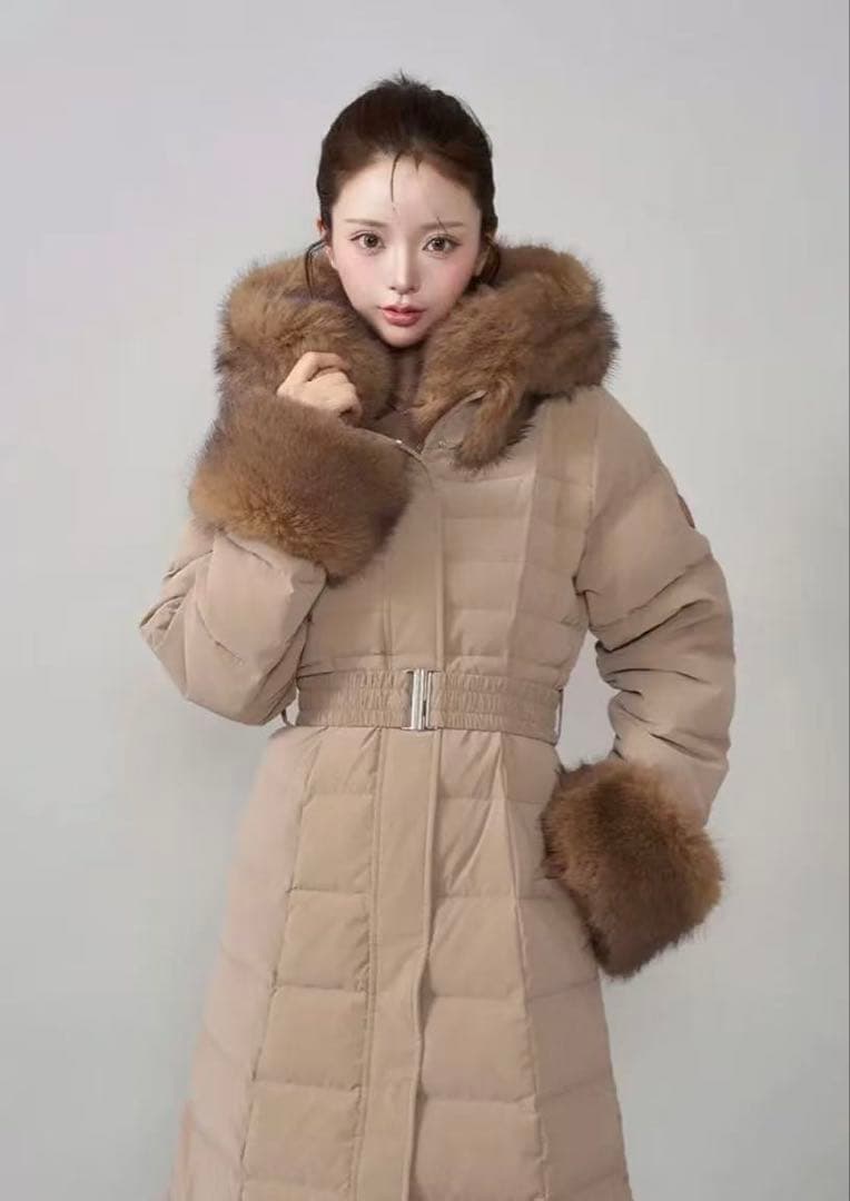 今期 Darich レディロングダウンコート ベージュ ダーリッチ Darich レディロングダウンコート （ベージュ