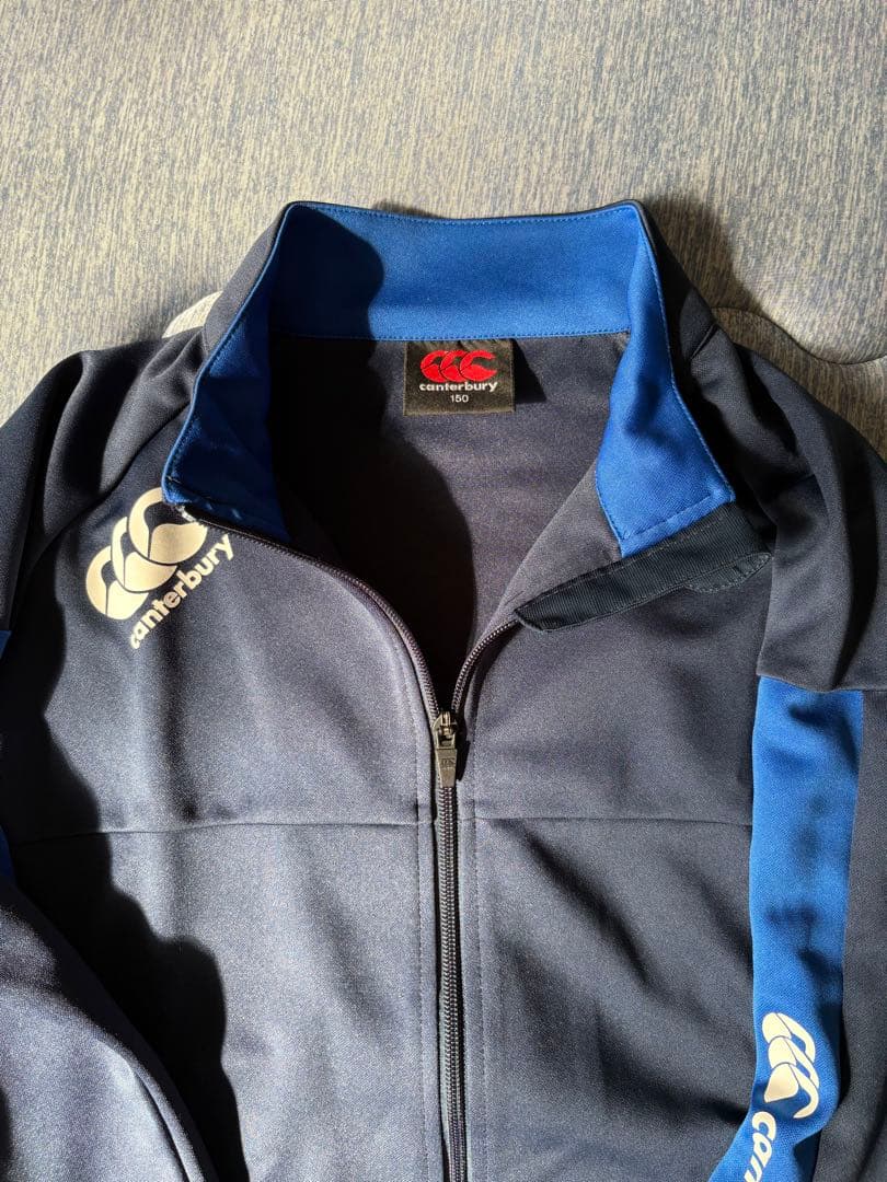 Canterbury ウォームアップウェアセット 黒/青 150cm - メルカリ