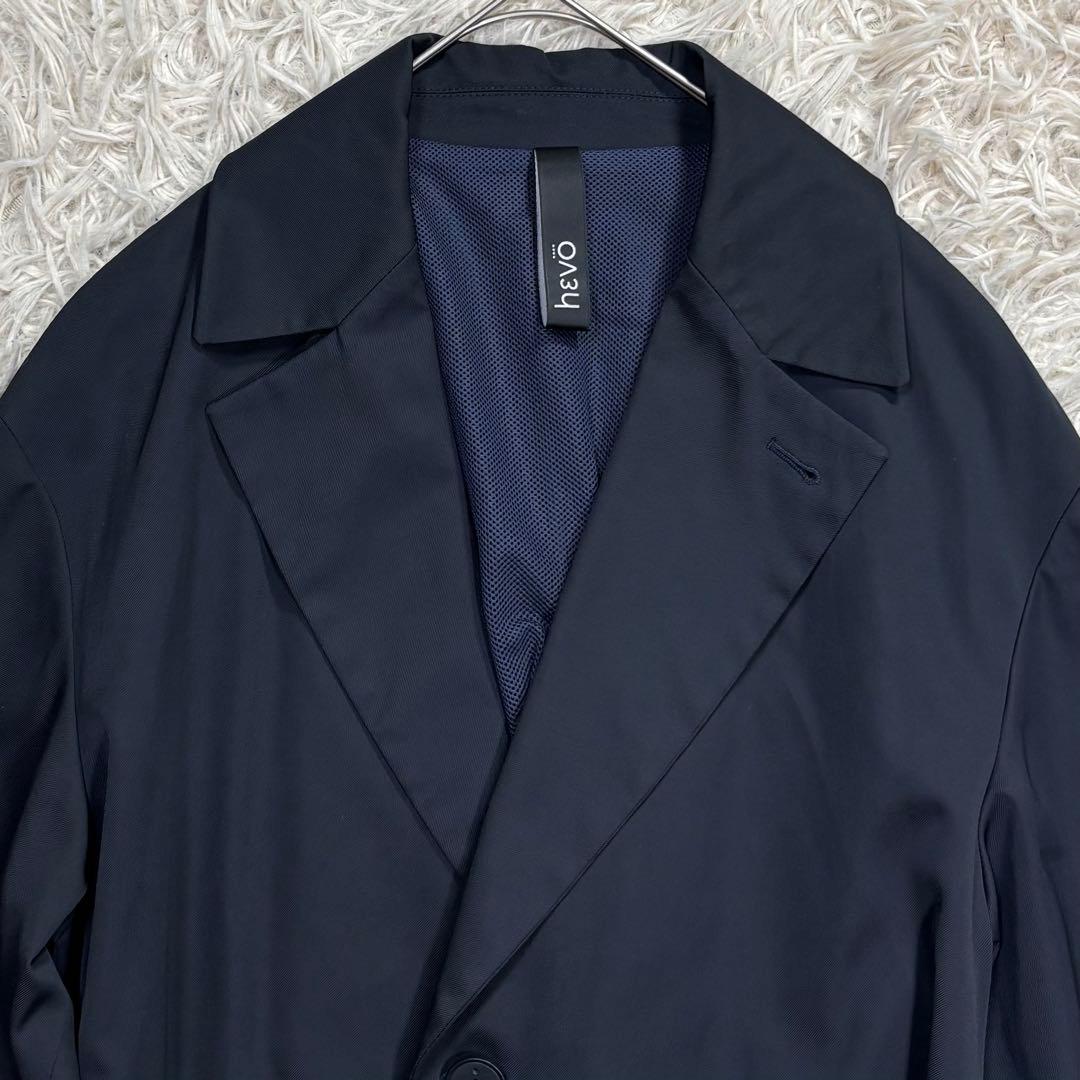 RealR様 HEVO イーヴォ トレンチコート ベルト ネイビー 48 L