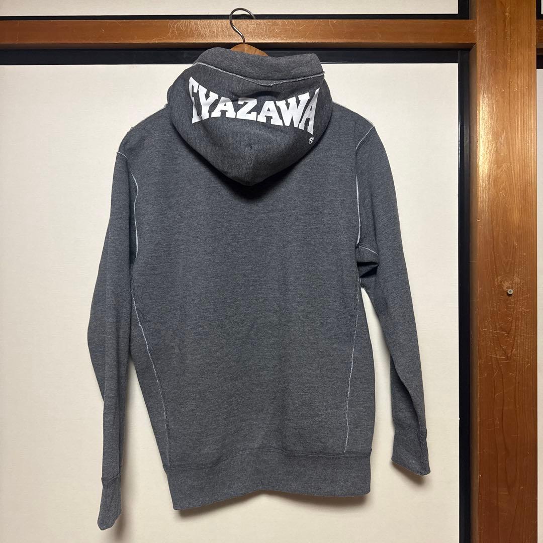 矢沢永吉 ジップアップパーカー グレー　刺繍　Sサイズ