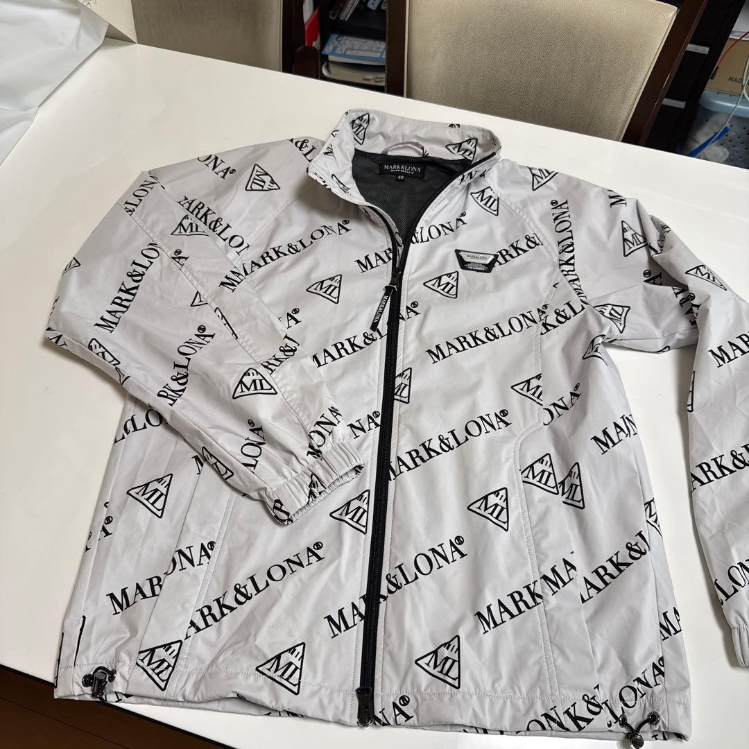 MARK&LONA ロゴプリントジャケット 48 MARK&LONA(マークアンドロナ) LOGO ZIP UP JACKET ロゴプリントジップ