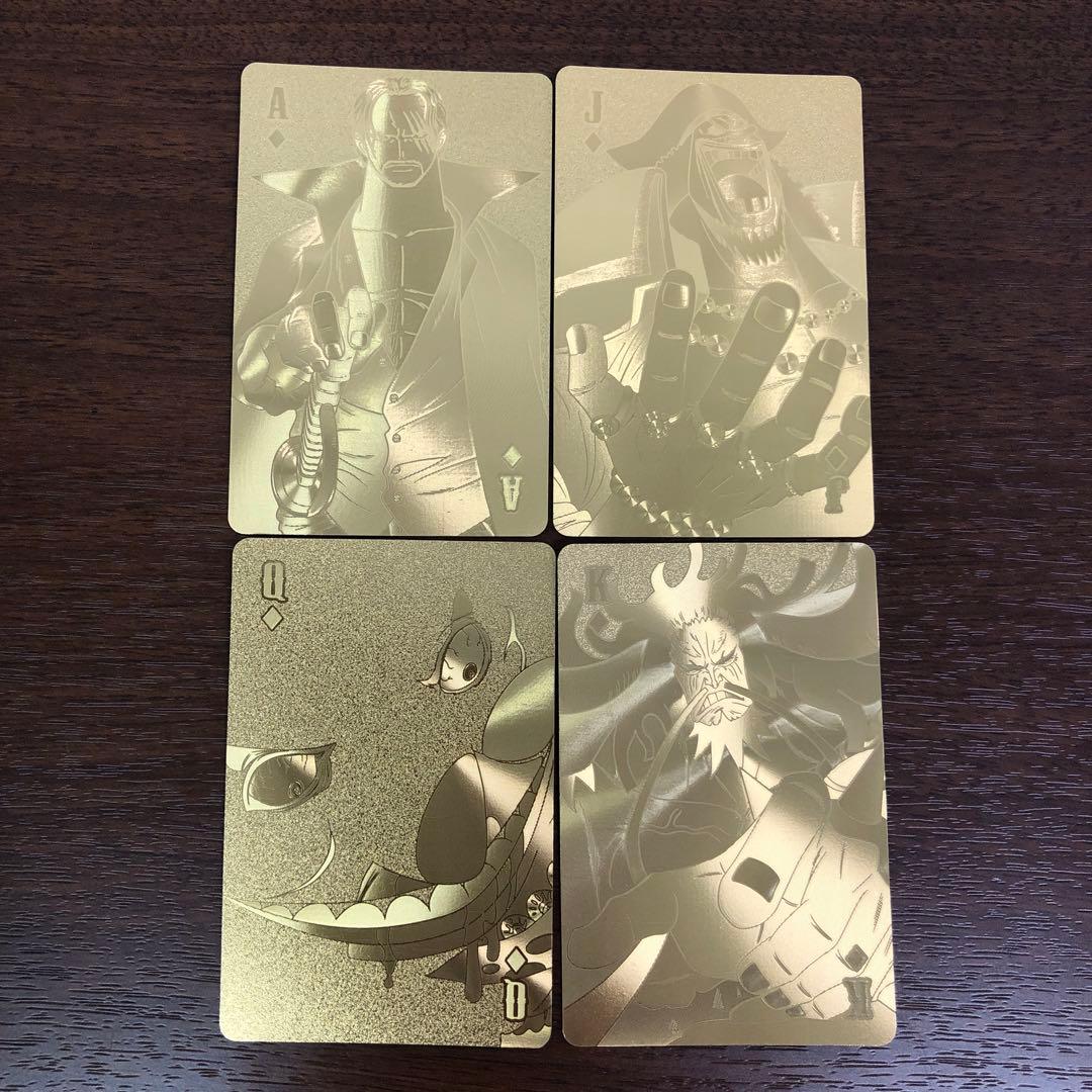 ➀【1枚欠品】ONE PIECE ワンピース ゴールドトランプ エンスカイ