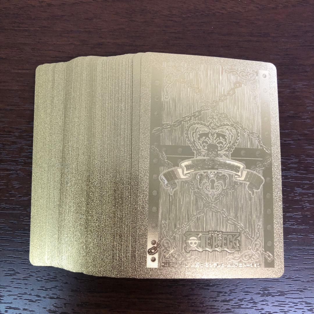 ➀【1枚欠品】ONE PIECE ワンピース ゴールドトランプ エンスカイ