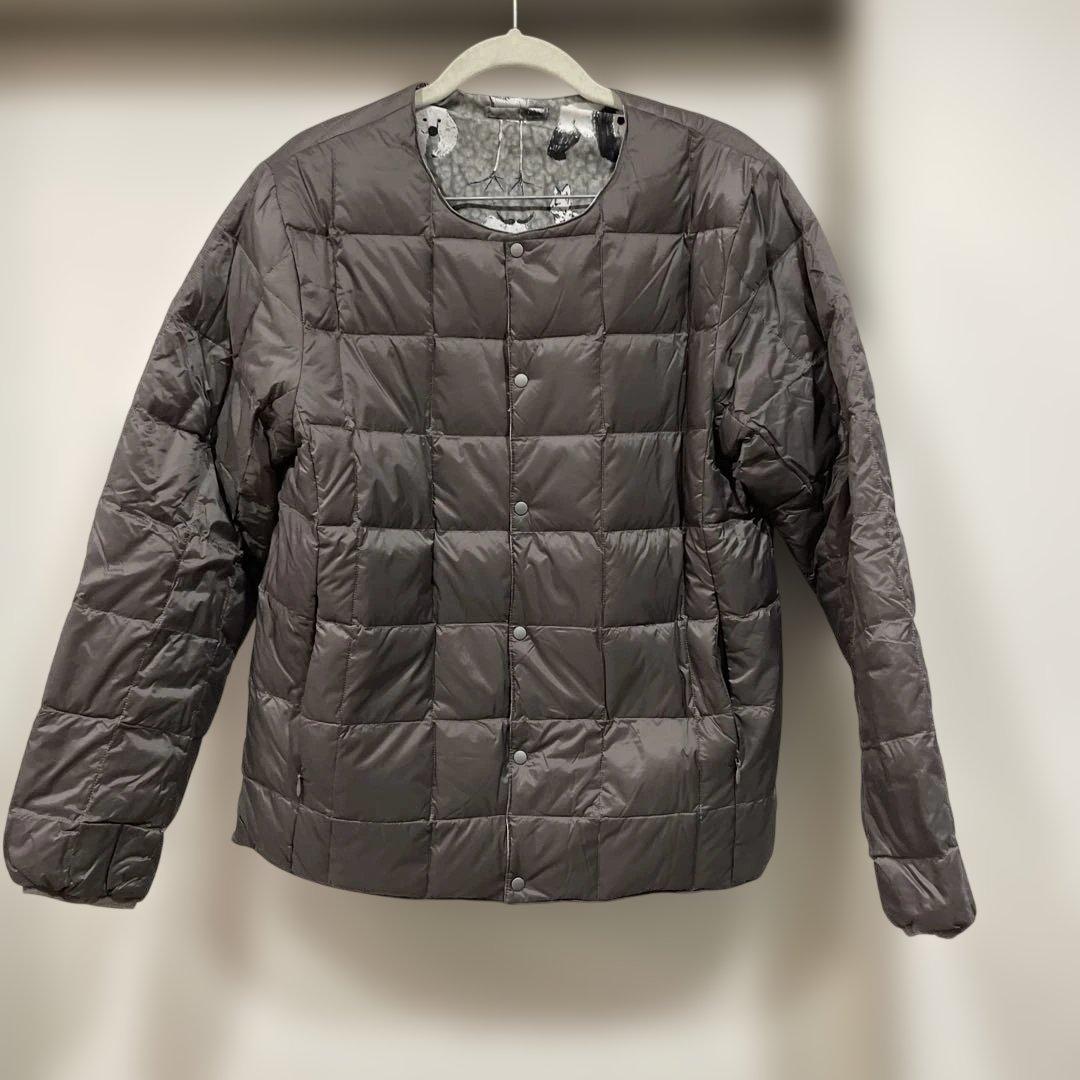 完売品 グラニフ 動物柄リバーシブルダウンジャケット Sサイズ パンダ