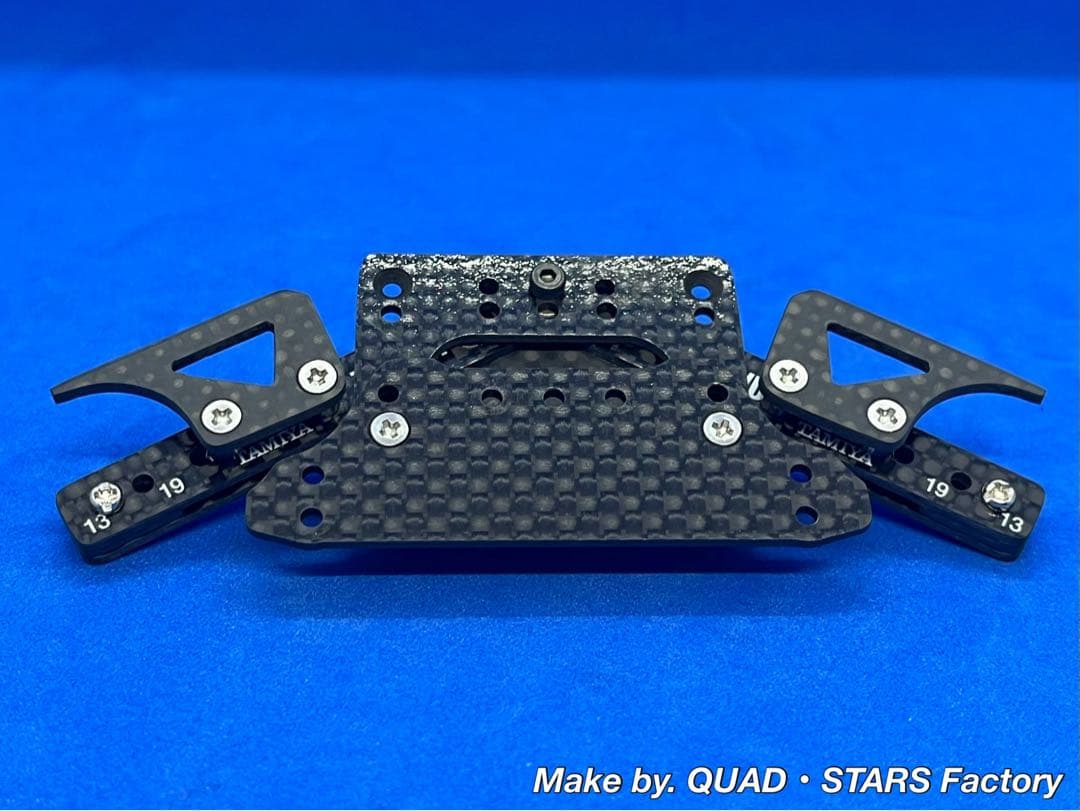 【ミニ四駆・MS用】1軸リヤアンカー　J-CUP2021／カーボン　19mm対応