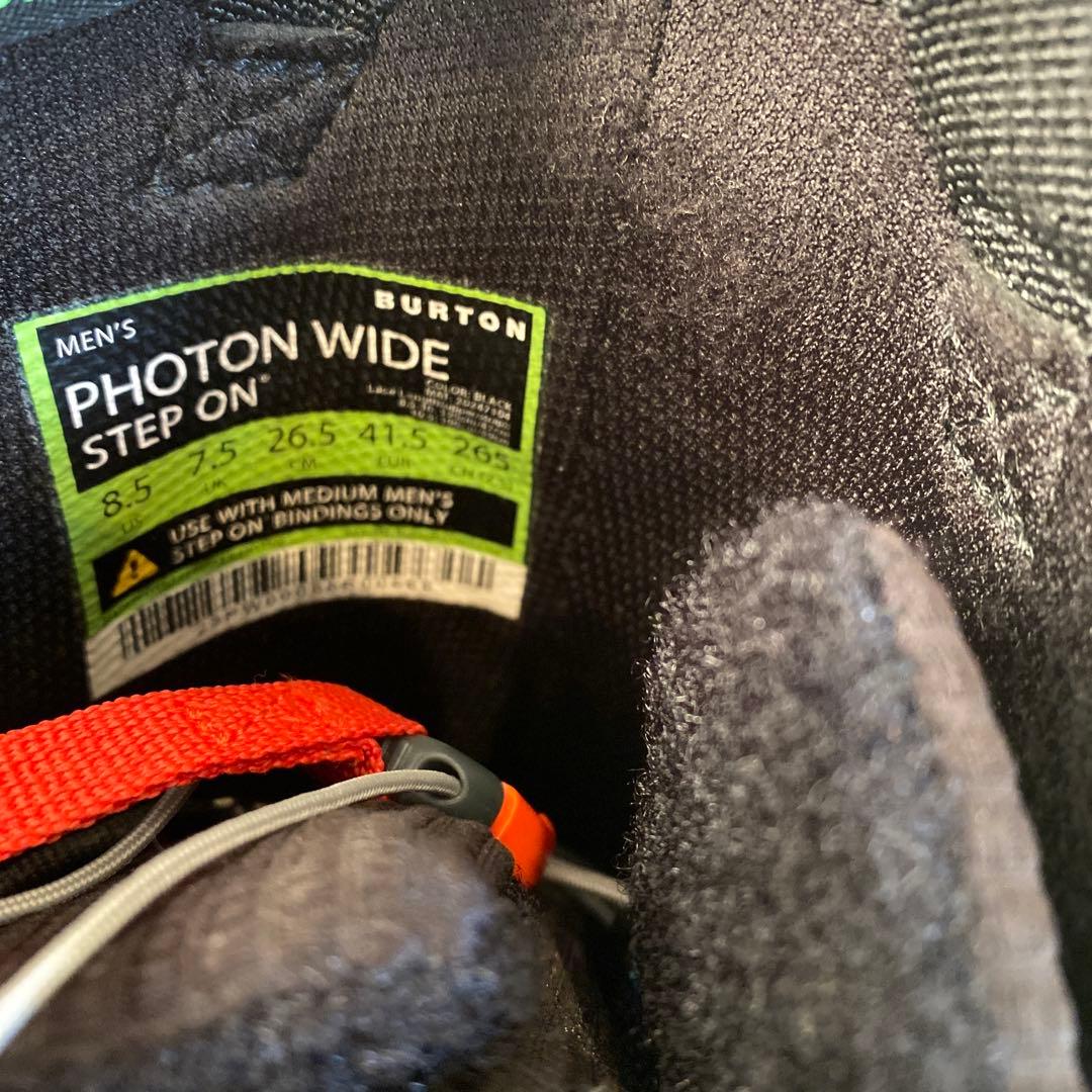 【26.5cm】 BURTON PHOTON WIDE STEPON バイン付き