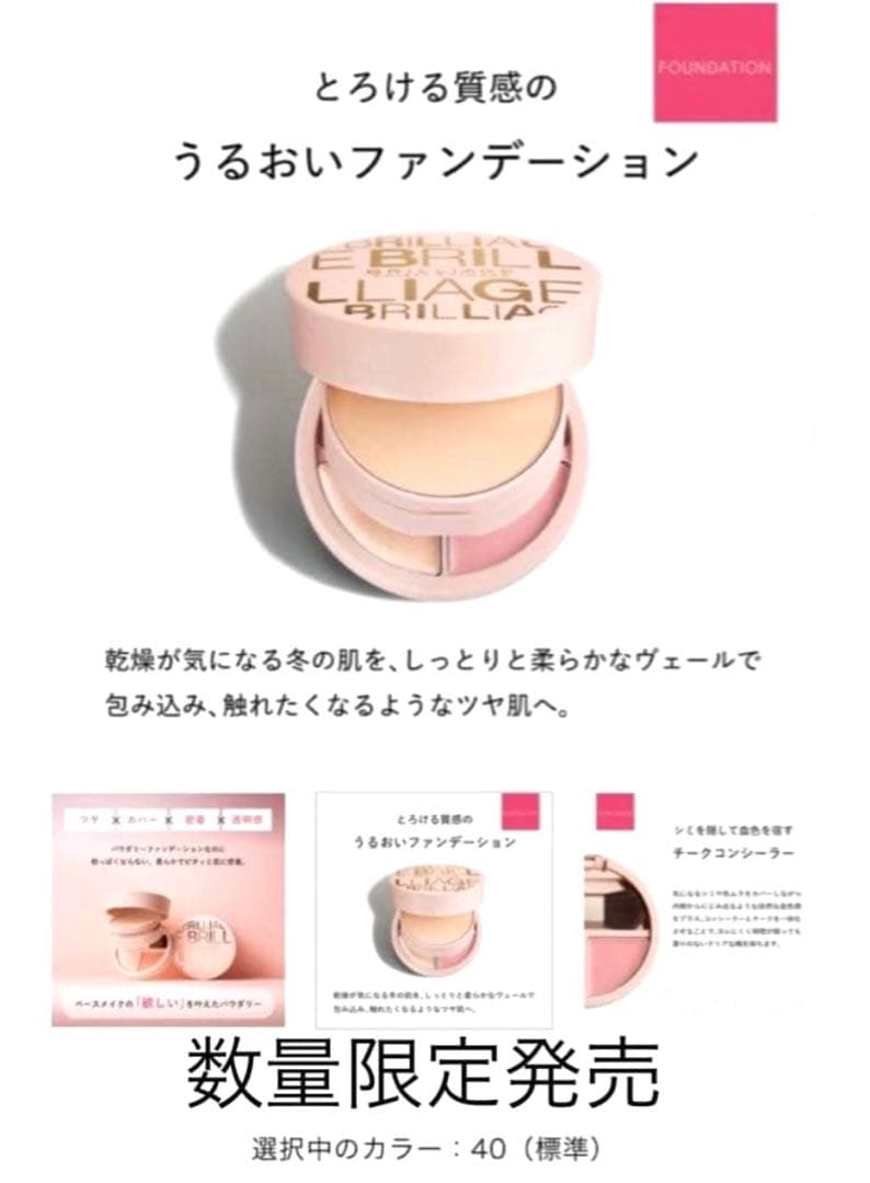 【未開封】ブリリアージュ新ファンデーション普通肌 コンシーラーチーク カモフラージュ コンシーラーチーク｜“隠す”ではなく“魅せる”肌へ