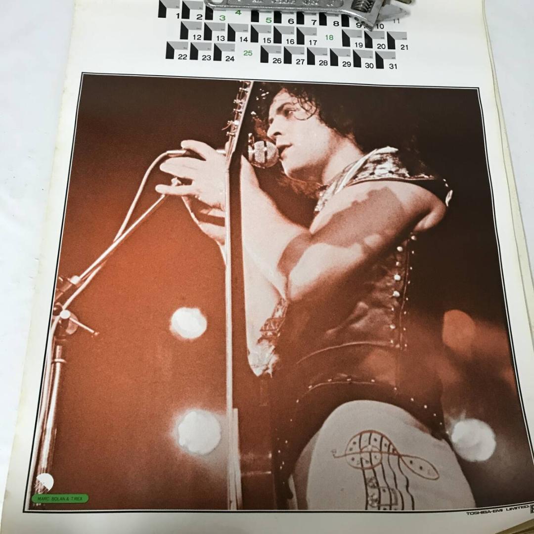 超希少 東芝EMI ロックカレンダー 1975 ROCK CALENDAR