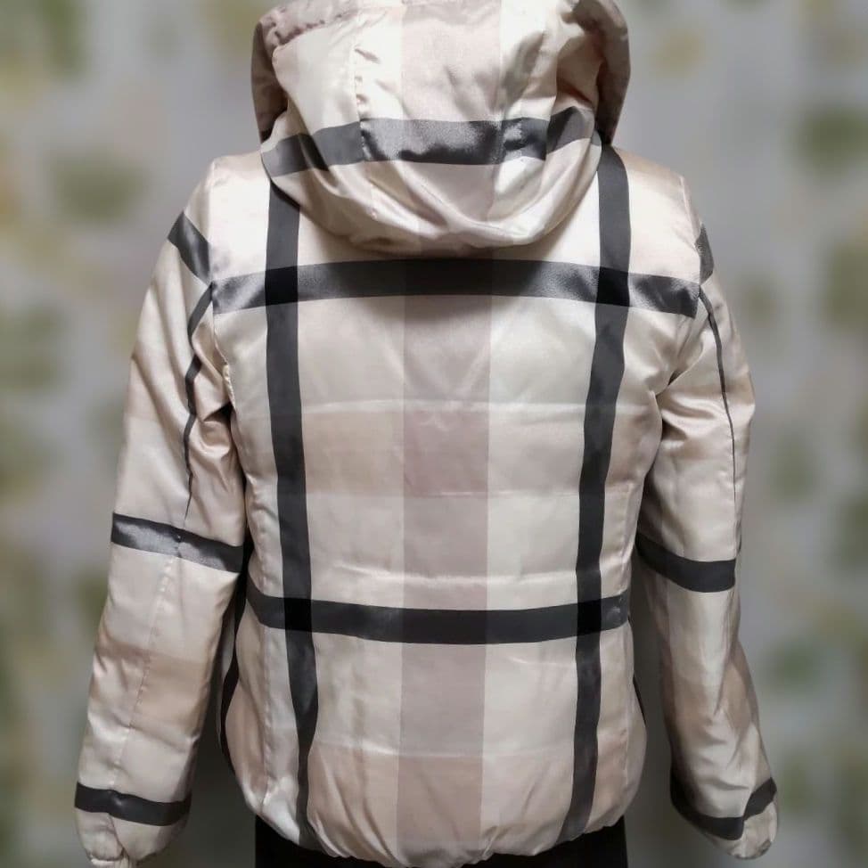 BURBERRY BLUE LABEL❀ライトサーモンピンク/チェック ダウンJ - メルカリ