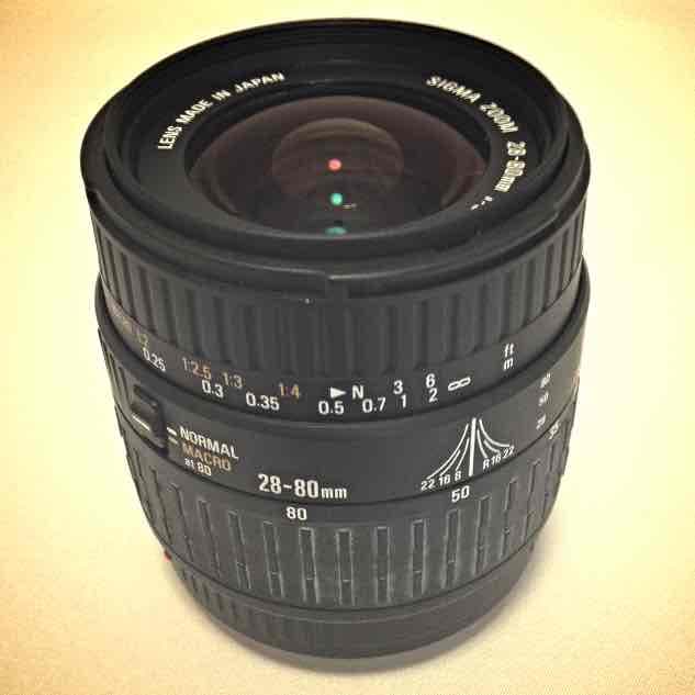 一眼レフレンズ、sigma zoom 28-80 SIGMA ZOOM 28-80mm F3.5-5.6 MACRO Nikon用ズームレンズを宮崎県宮崎