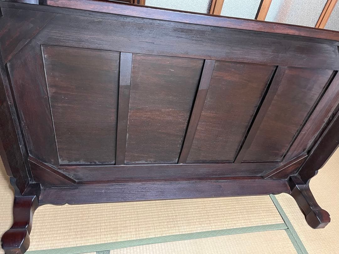 和室 座卓 座敷机 ローテーブル 昭和レトロ 龍彫り - メルカリ