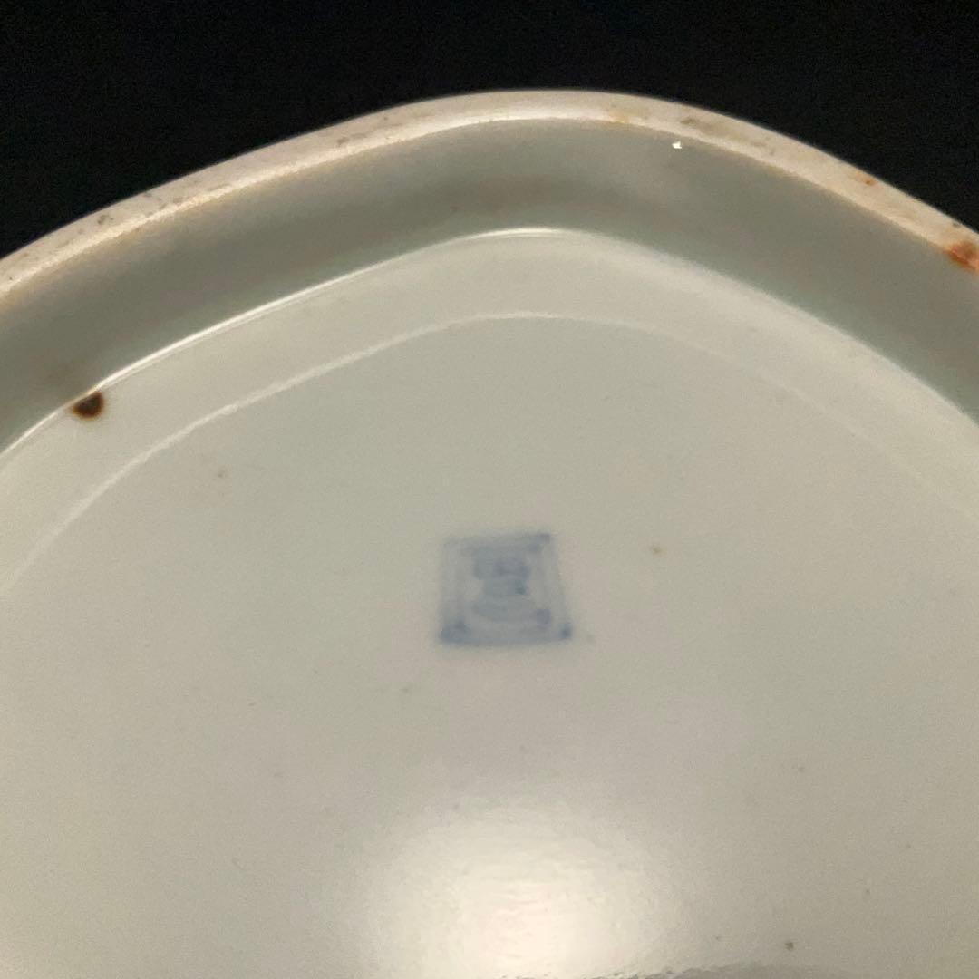 伊万里金襴手 富士と松鶴図貝形皿 古伊万里 骨董 R1285w1ダB - メルカリ