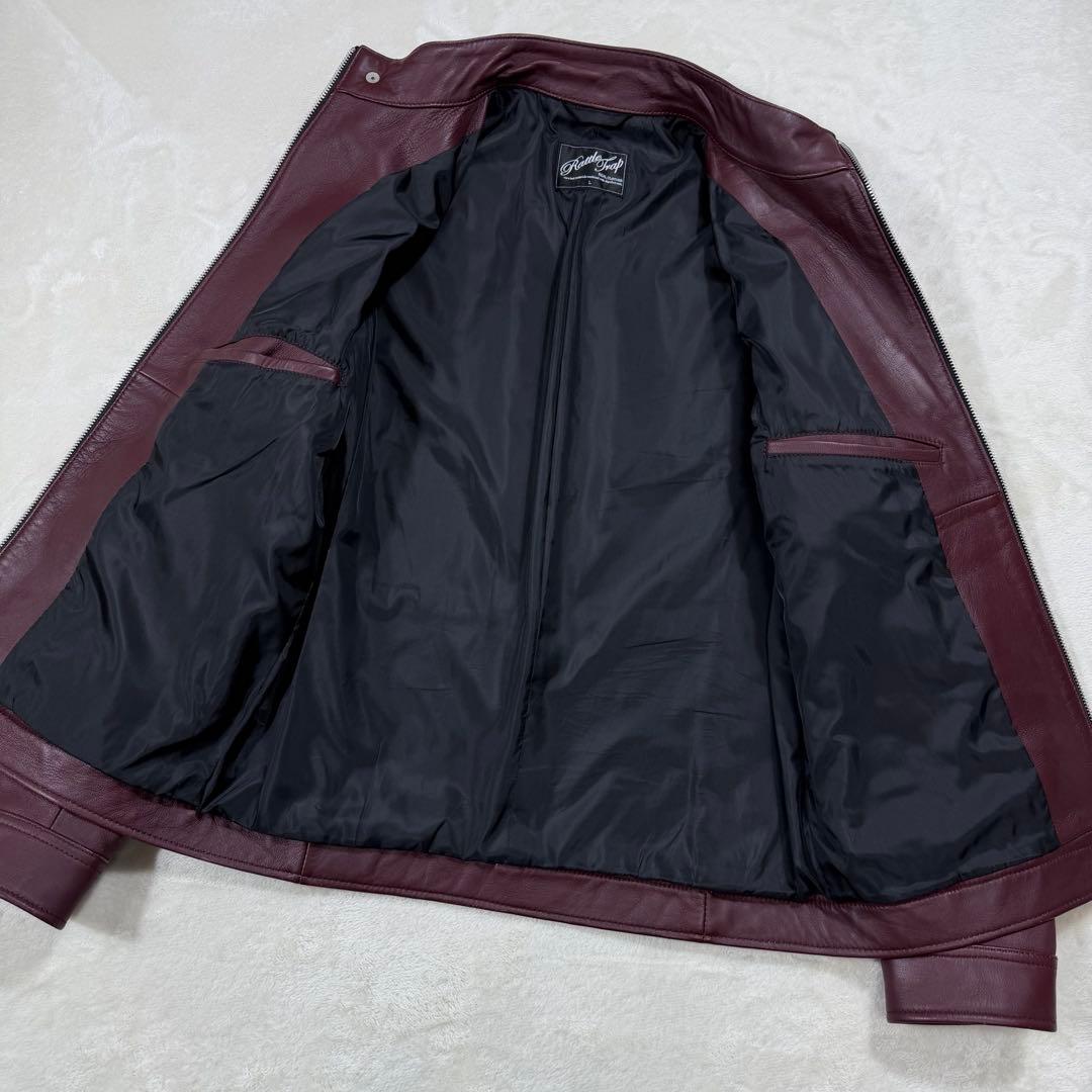 ラトルトラップ シープレザーシングルライダースジャケット 羊革