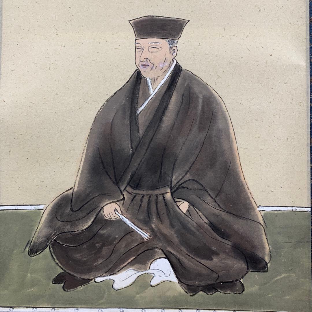 美品 掛け軸 黄梅院 小林太玄作 利休画賛 共箱 縁起物 禅語