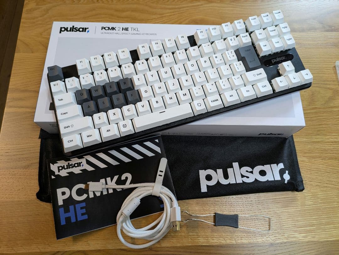 Pulsar PCMK 2 HE TKL ゲーミングキーボード 日本語配列 ゲーミングキーボード(ラピッドトリガー対応) PCMK 2HE TKL ホワイト