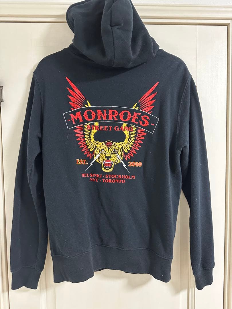 Michael Monroe ジップパーカー M 黒　マイケルモンロー　2010