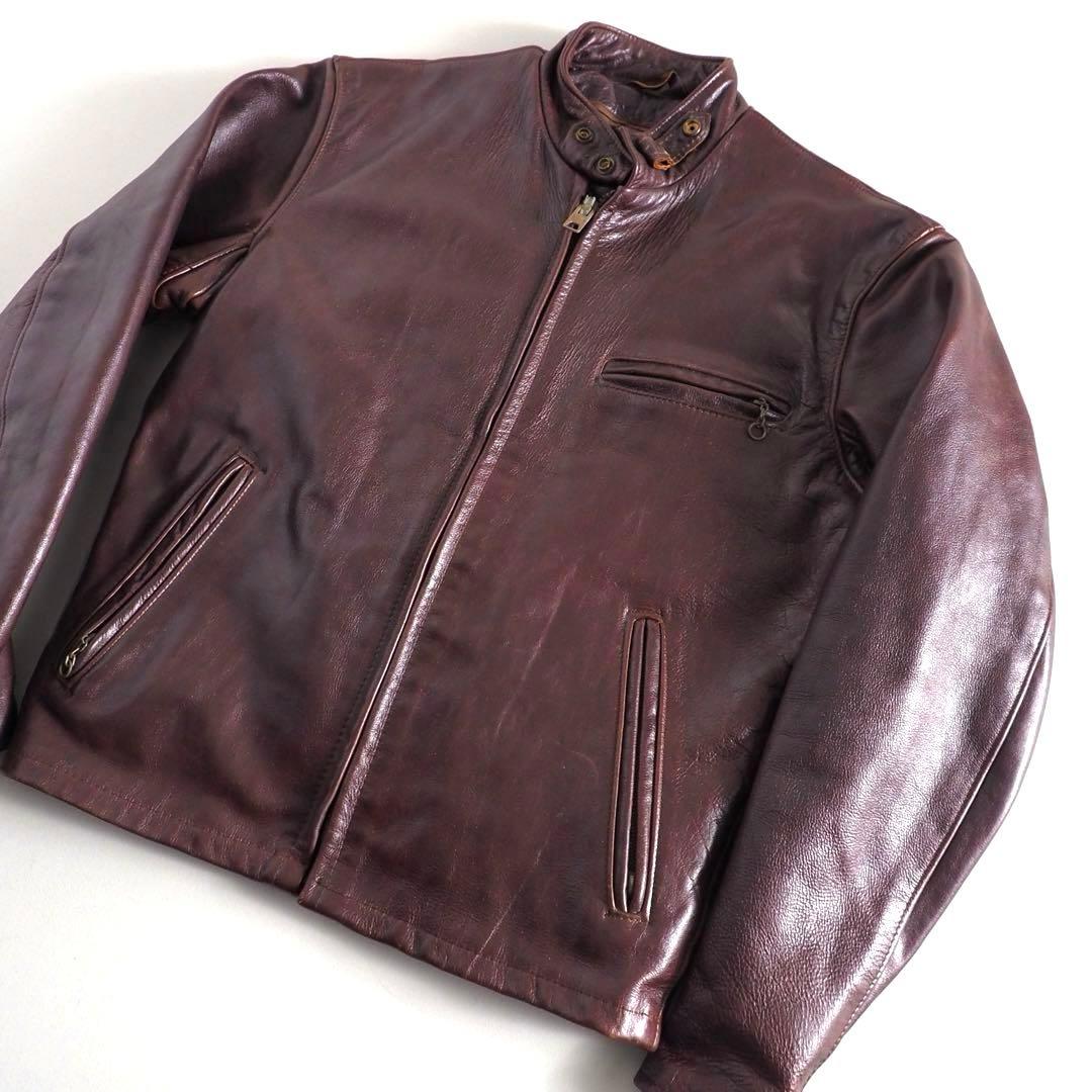 Schott　641VS　size38　レザージャケット　シングルライダース Schott N.Y.C（ショット） Schott 641XXH HORSEHIDE CAFE RACER レザー
