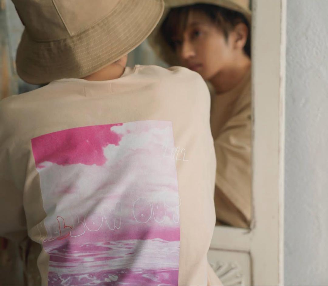 ナップタイムnaptime. Nissy 西島隆弘　Tシャツ　ベージュ