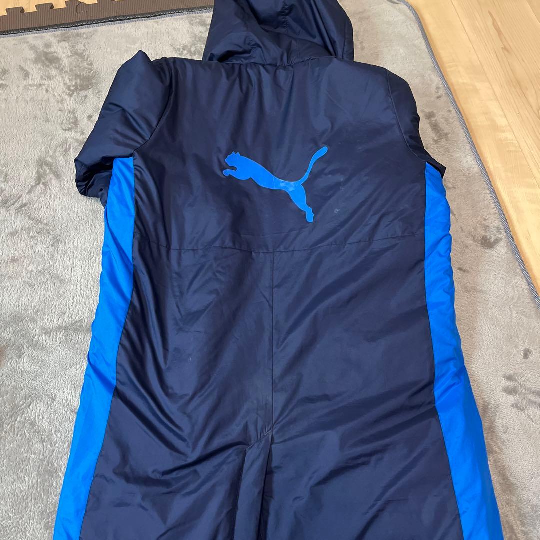PUMA ベンチコート ネイビー/ブルー 130 - メルカリ