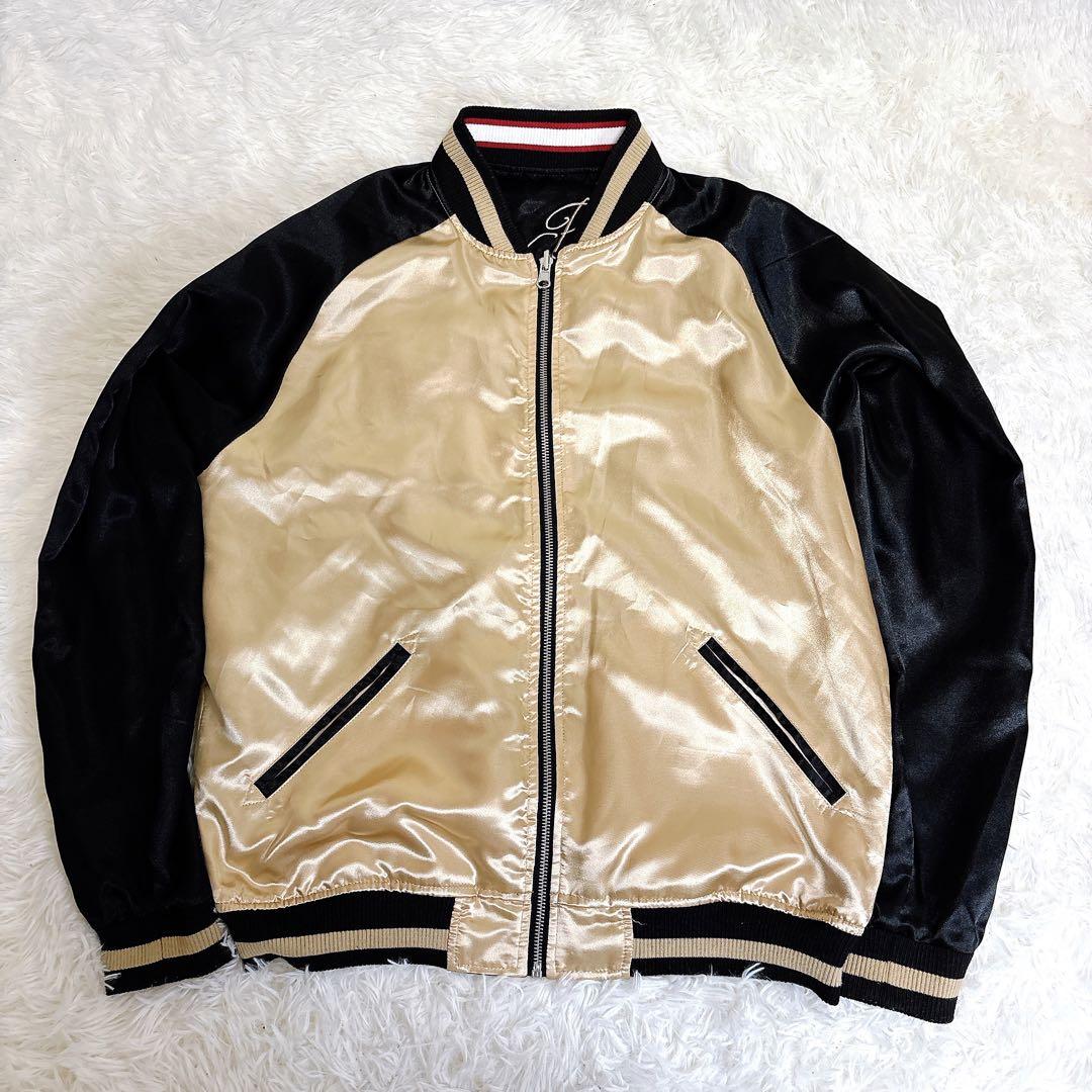 美品】抜刀娘 リバーシブル スカジャン M 刺繍 y2k 00s 平成 和柄