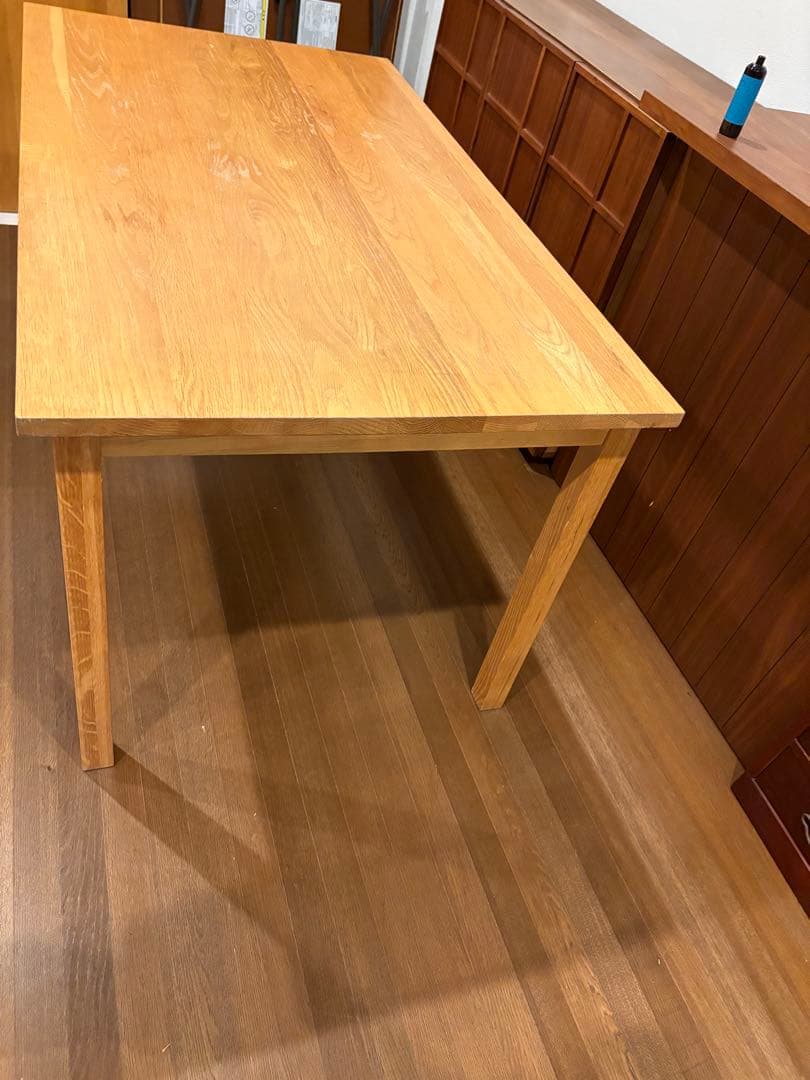 無印良品 無垢材ダイニングテーブル オーク材 幅140cm - メルカリ