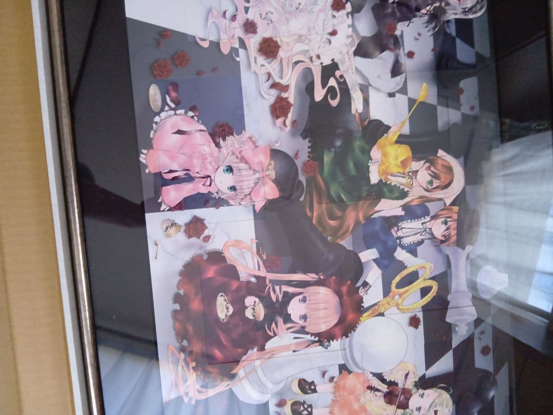 ローゼンメイデン 薔薇乙女 500名限定? 額装イラスト 額縁 レア