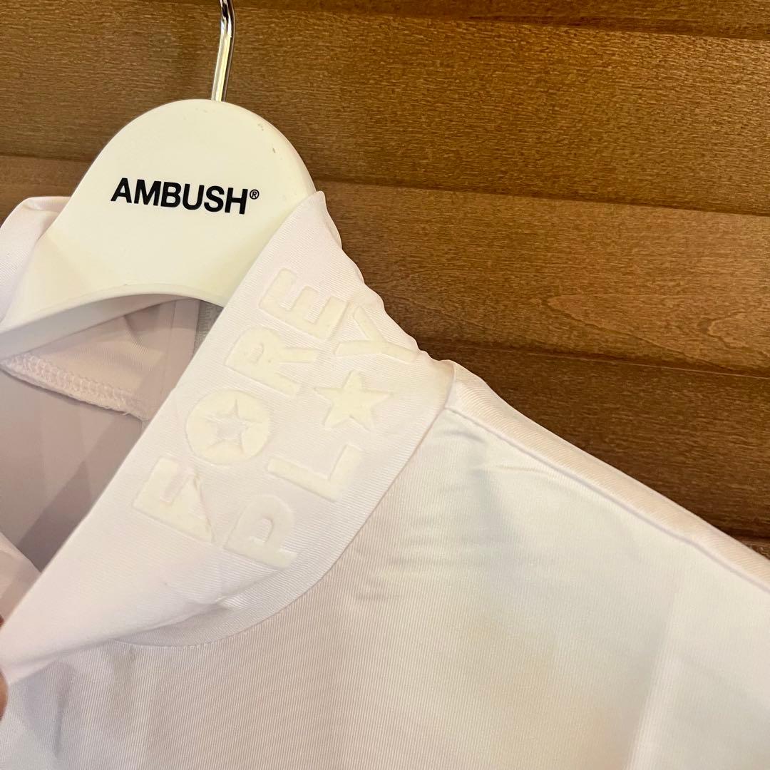 S】G/FORE ジーフォア ゴルフ カットソー モックネック長袖Tシャツ 白