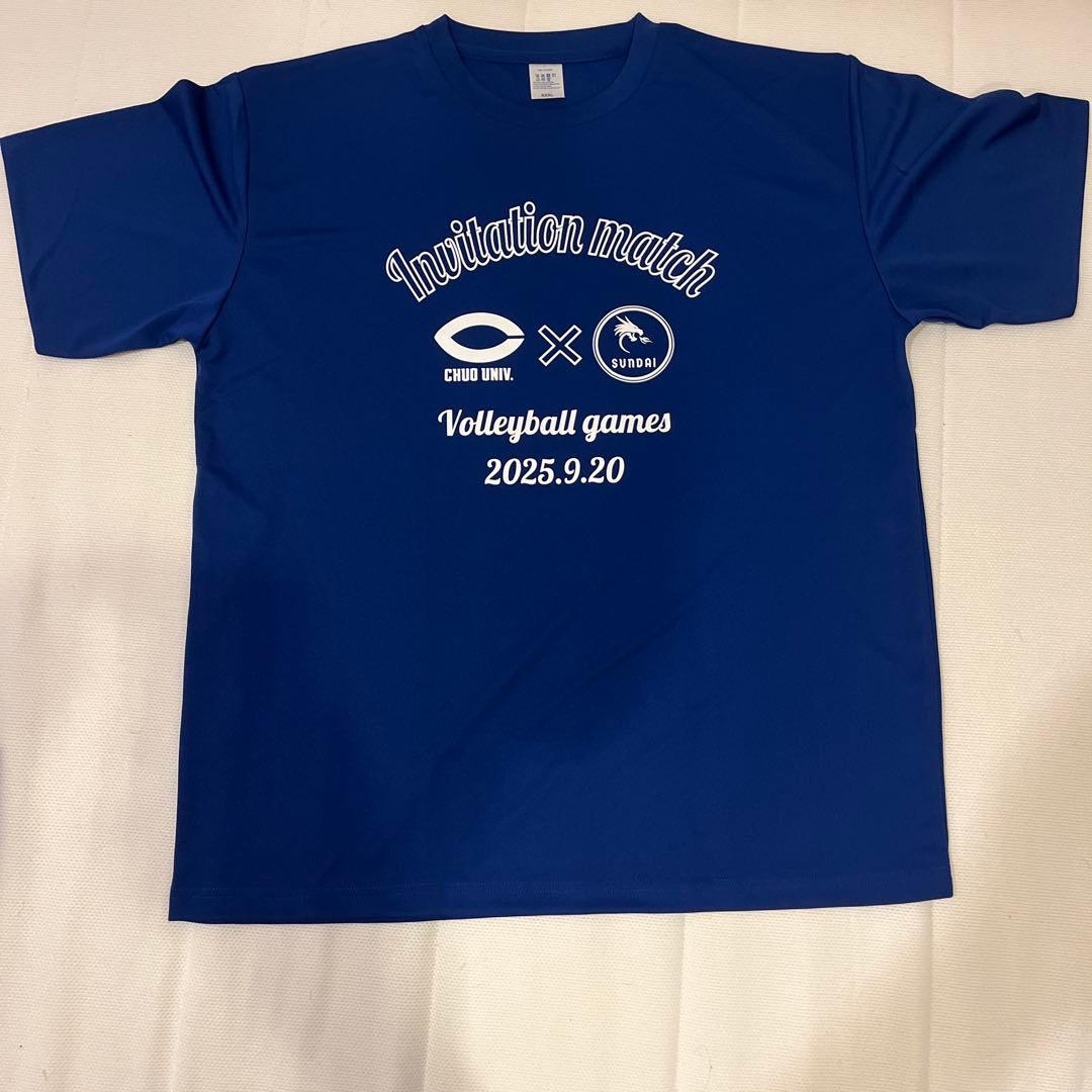3XL 駿台学園 文化祭コラボTシャツ 中央大学 新品 バレーボール
