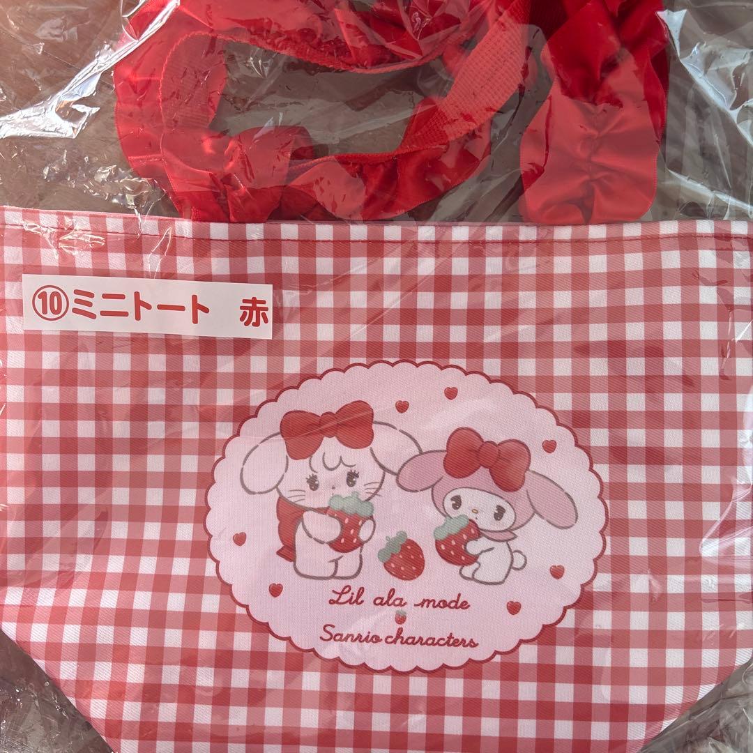 mikko 一番くじ サンリオ ミニトート 赤 - メルカリ