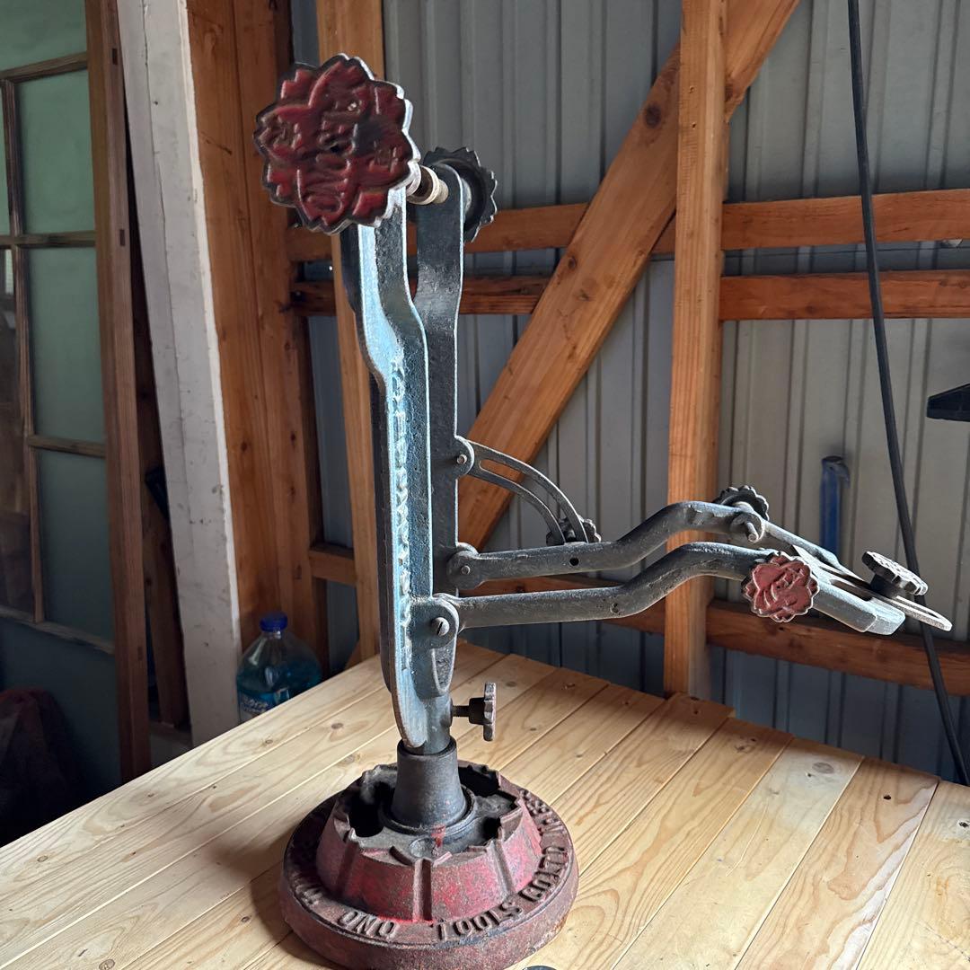 レトロ 自転車特殊工具 ヤエソノ 振れ取り台 宝山 畑屋 スポークレンチ付き