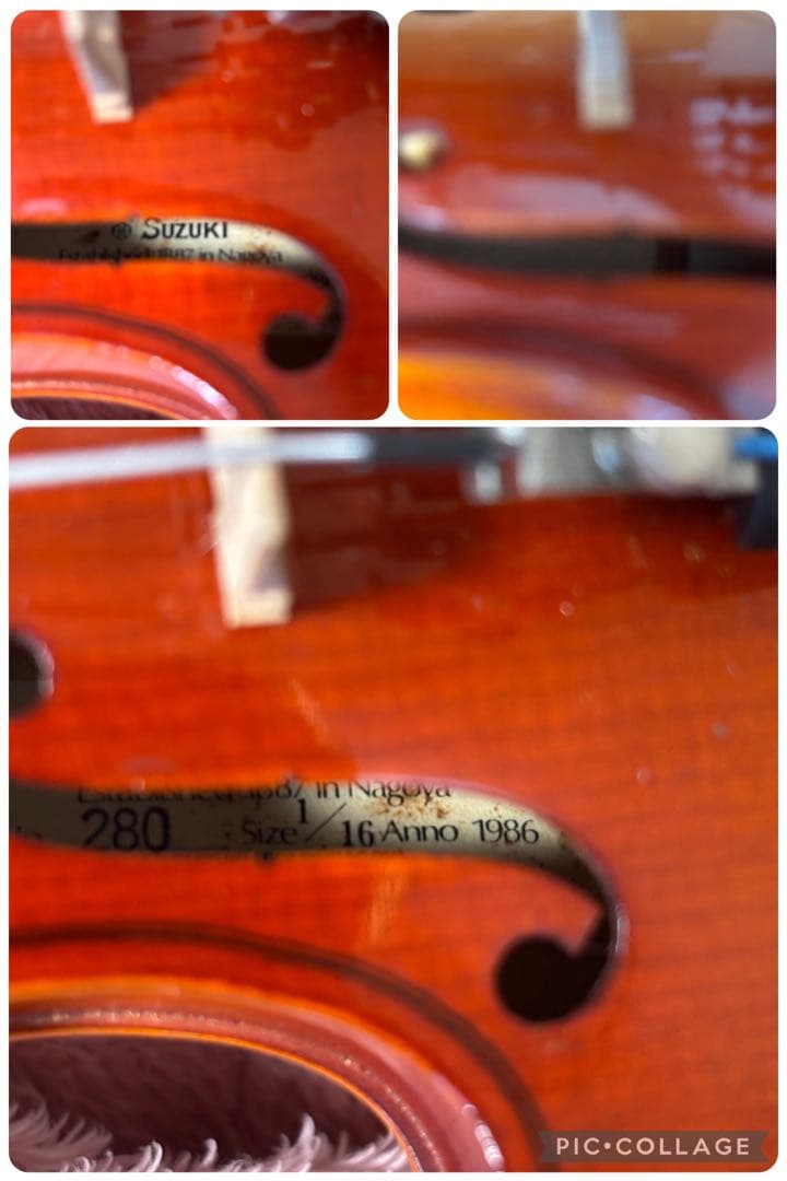 弦張り替え済み】スズキ バイオリン No.280 1/16 1986年 - メルカリ