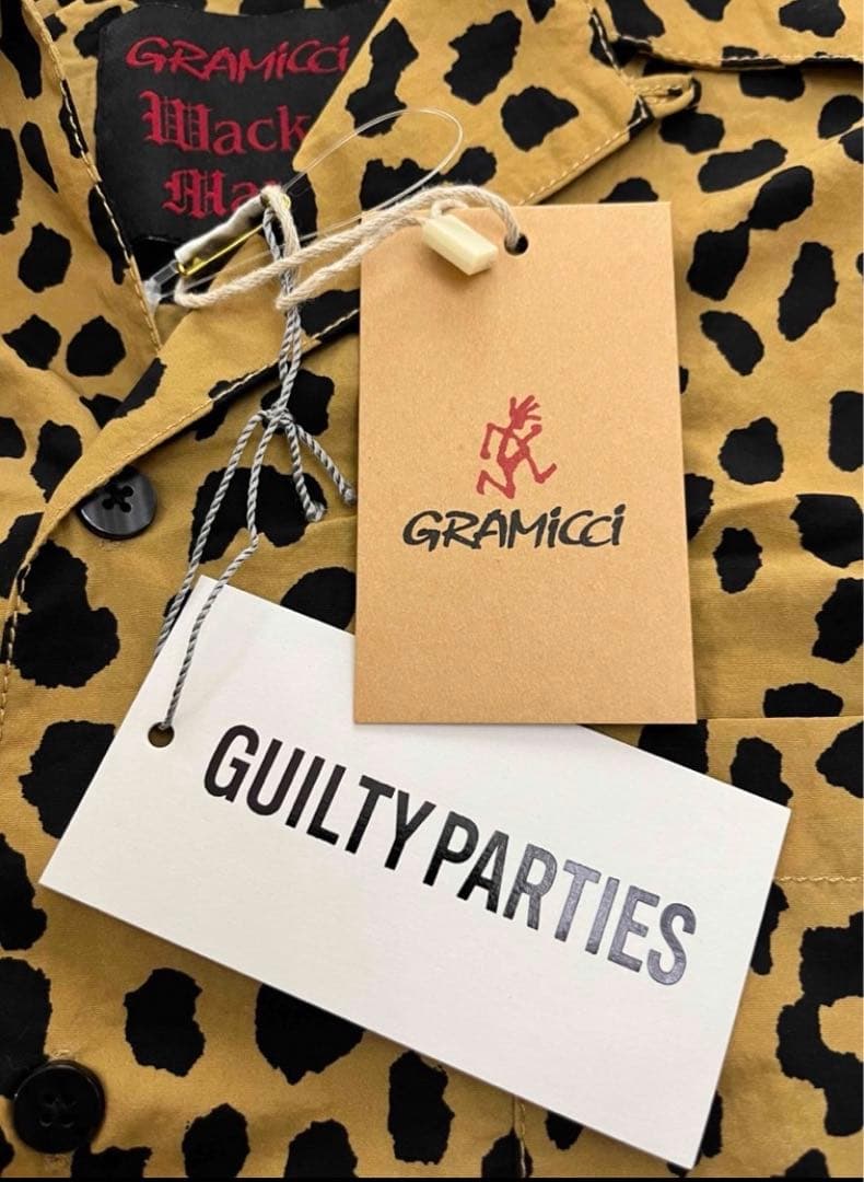 新品 ワコマリア グラミチ レオパード オープンカラー 半袖シャツ 豹柄