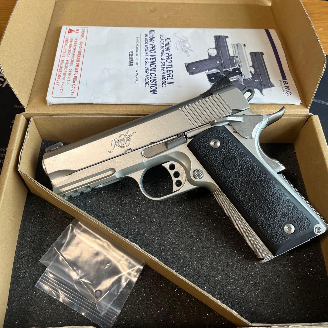 BWC Kimber STAINLESS PRO TLE/RL II モデルガン BWC] Kimber STAINLESS PRO TLE/RL II ステンレスシルバーコーティング