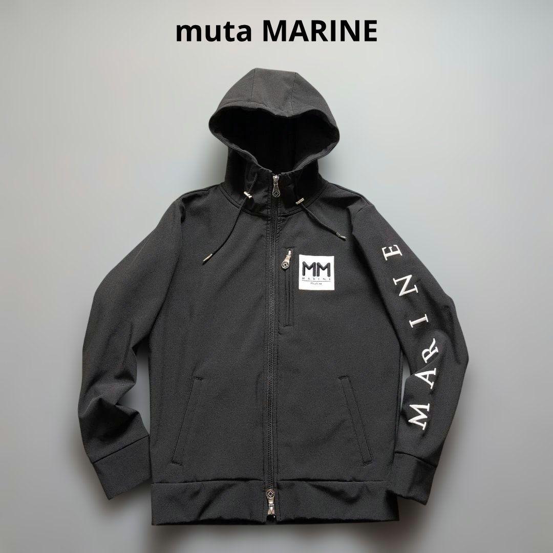 【極美品】ムータマリンゴルフ　裏起毛フルジップパーカー　S 黒 muta MARINE GOLF（ムータマリンゴルフ） coco 未使用品【SALE