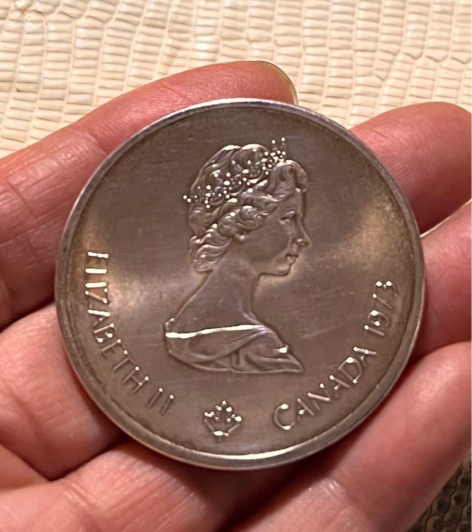 エリザベス II 記念硬貨 《 カナダ 1973 ・ モントリオール 》 銀貨