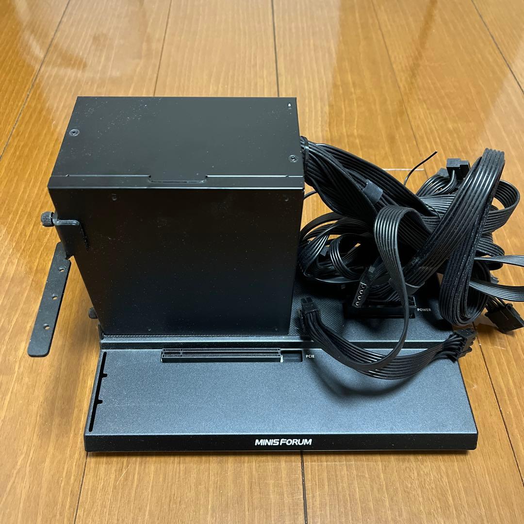 Minisforum DEG1 + 玄人志向 550W 電源 KRPW-BK550W/85+ | 80PLUS BRONZE取得 ATX電源 550W(プラグインタイプ