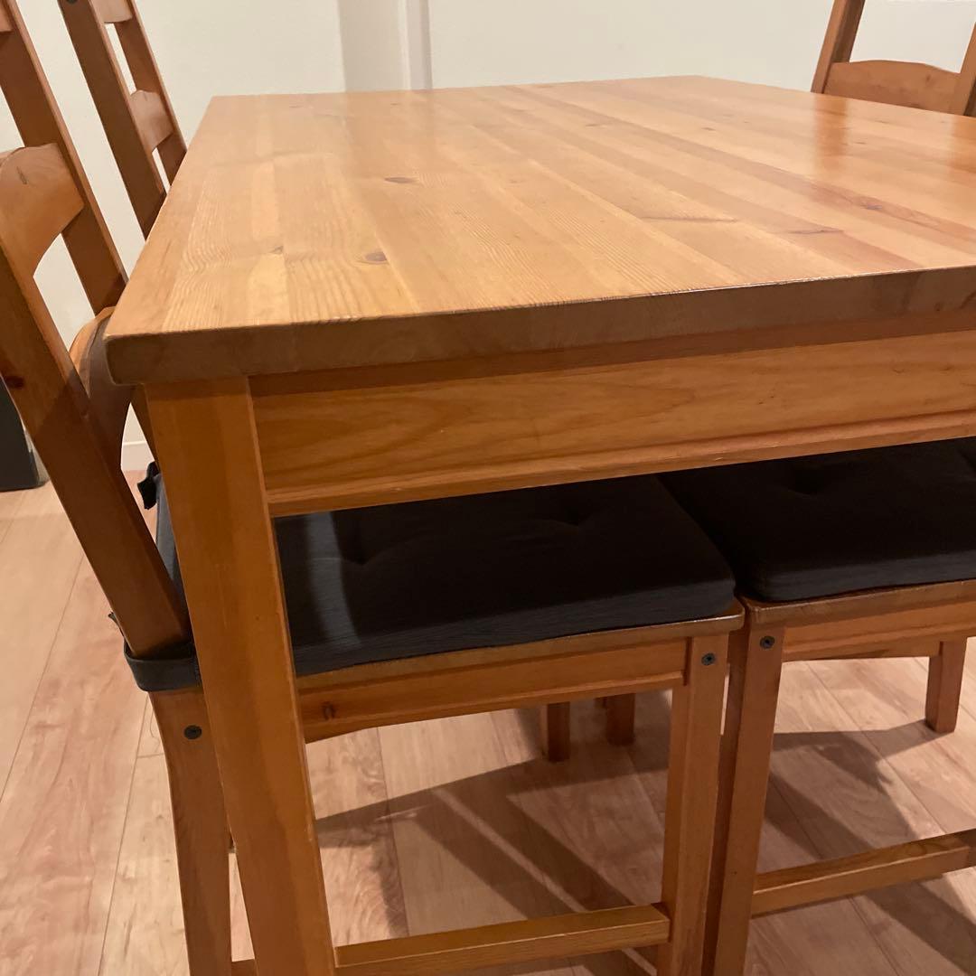 IKEYA ダイニングテーブル 椅子4脚 ヨックモック【直接引き渡し限定】